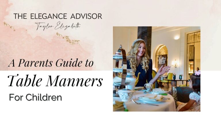 A Parent’s Guide to Table Manners for Children